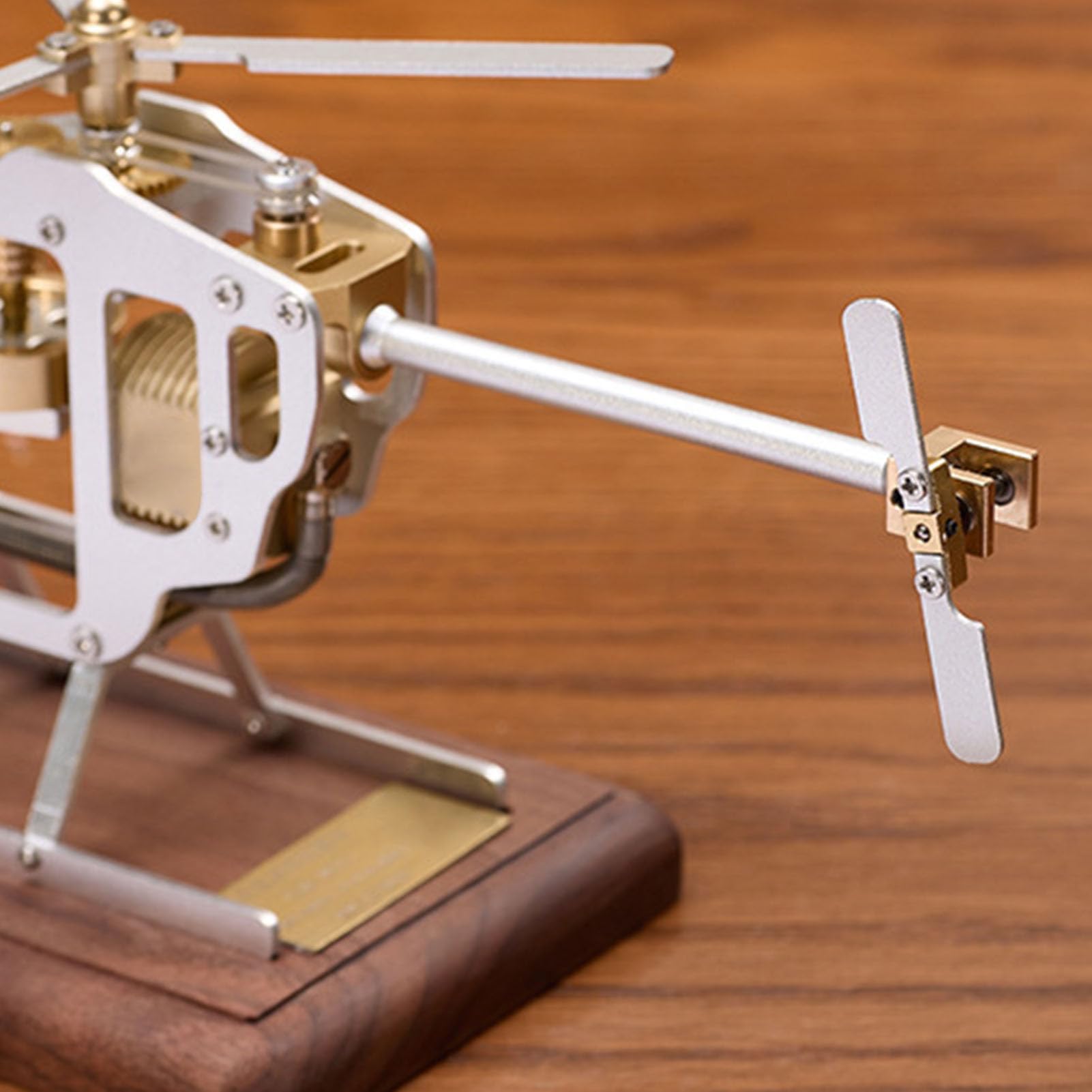 WW Stirling Engine Kit modello di elicottero Metallo Aria Energia Combustione esterna Fisica educativa Esperimento scientifico Giocattolo per assemblaggio fai da te Regalo di