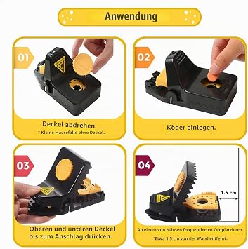 Mouse Traps Impact Traps 4 Efficient Rat Traps (Small)