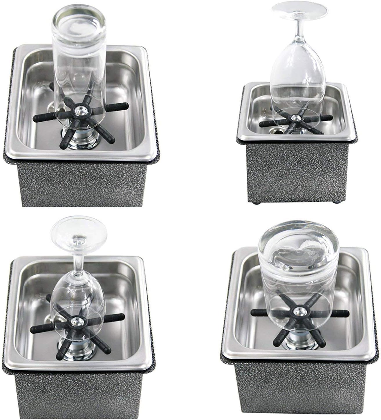 YBB Portable Steaming Pitcher Rinser Sink Glass Rinser For Bar Coffee ...