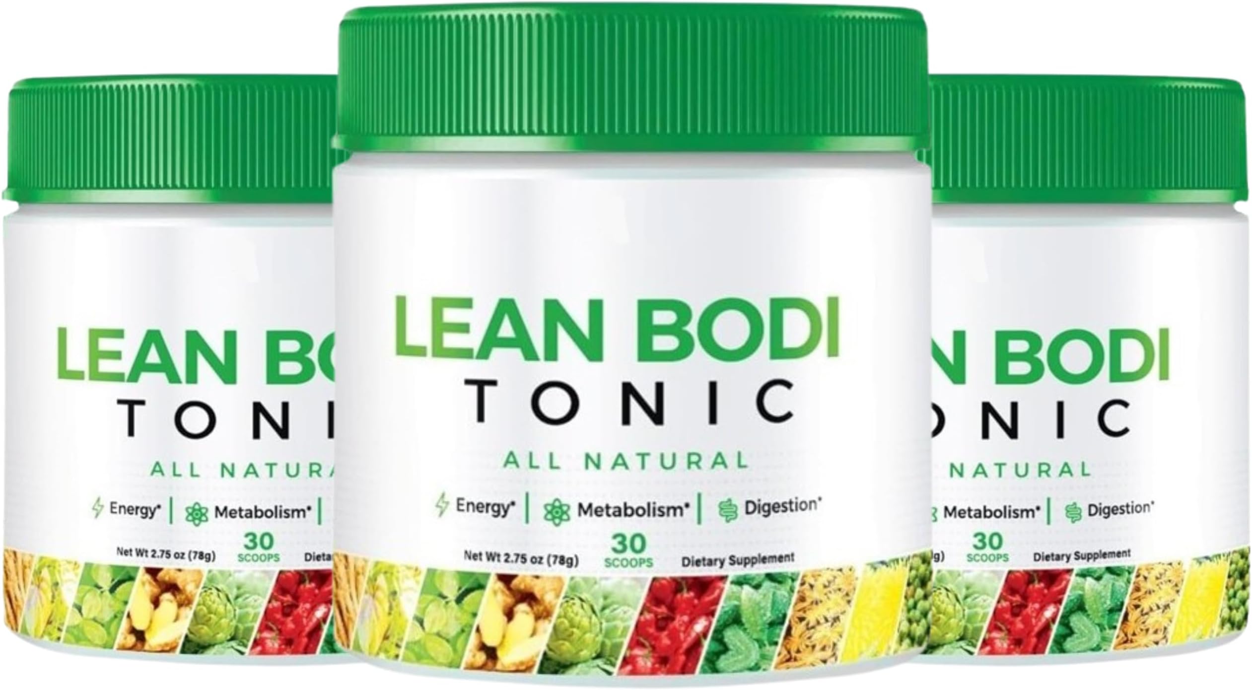 (Pack 3) Lean Bodi Tonic Powder - Official Formula - Lean Bodi Tonic All Natural with Vitamin B6 & BCAA for Maximum Strength Cleanse and Lean Powder Lean Bodi Drink (135 Servings)