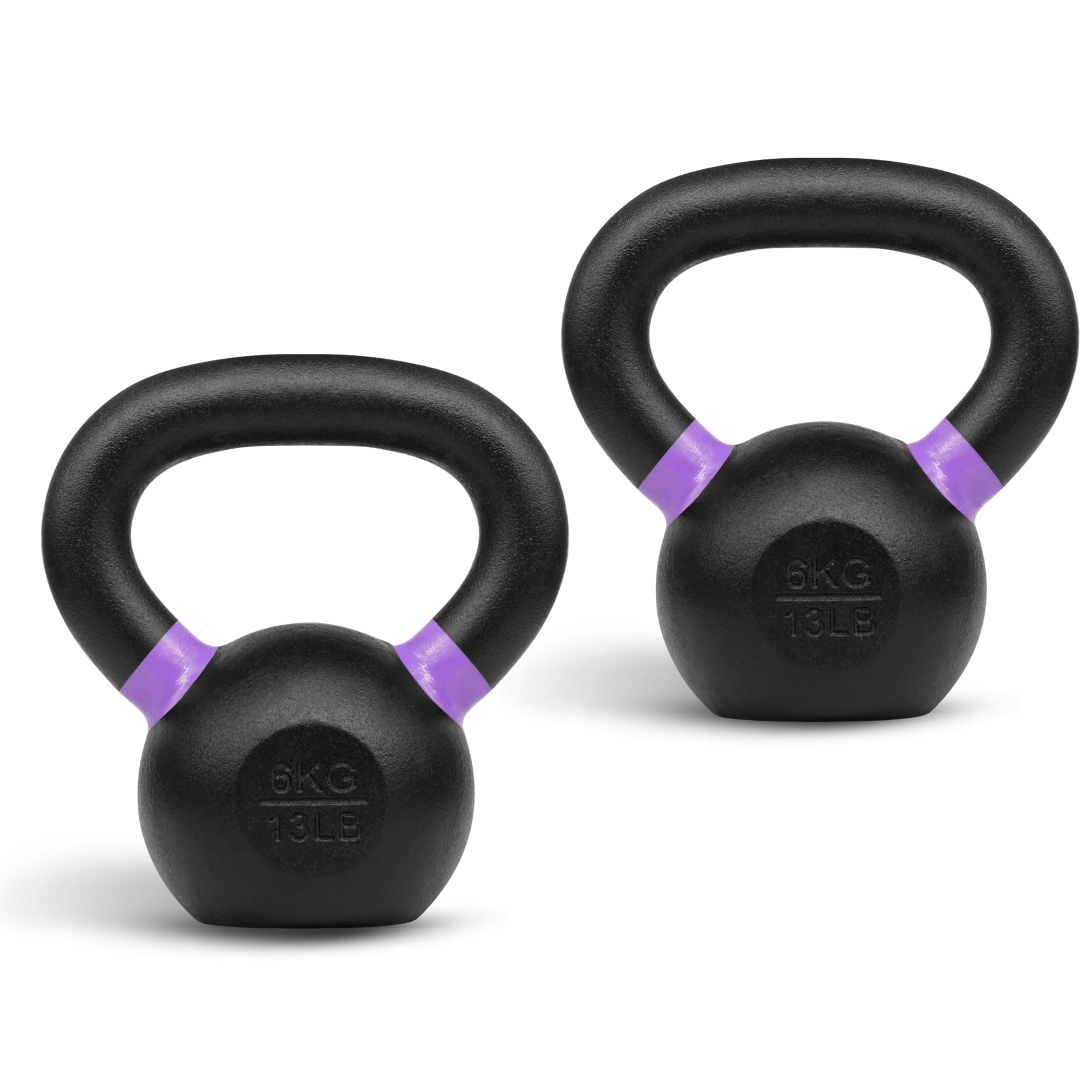 Yes4All Powder Coated Kettlebell, 9–88 lb Cast Iron Weights