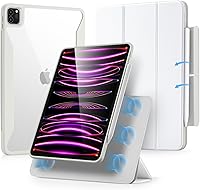 Vista 13 de ESR Funda para iPad Pro 12.9, Funda Folio para iPad 12.9 Pro (2022/2021, 6.ª/5.ª generación) con soporte para lápiz, cubierta magnética desmontable