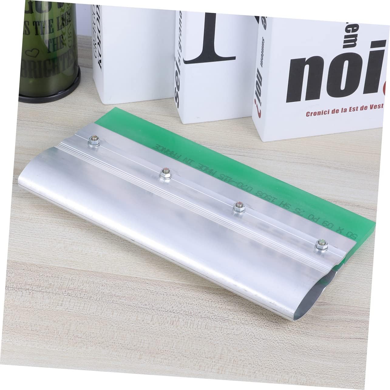 LALAFINA Rubber Squeegee for Silk Screen Printing Durable Scraper with Aluminum Handle Random Color for DIY Projects and Crafting