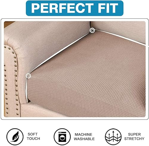 Vista 144 de Funda de cojín de alta elasticidad, para sofá, funda de cojín protectora para sofá, para asiento de sofá, cubierta para sofá suave, flexible