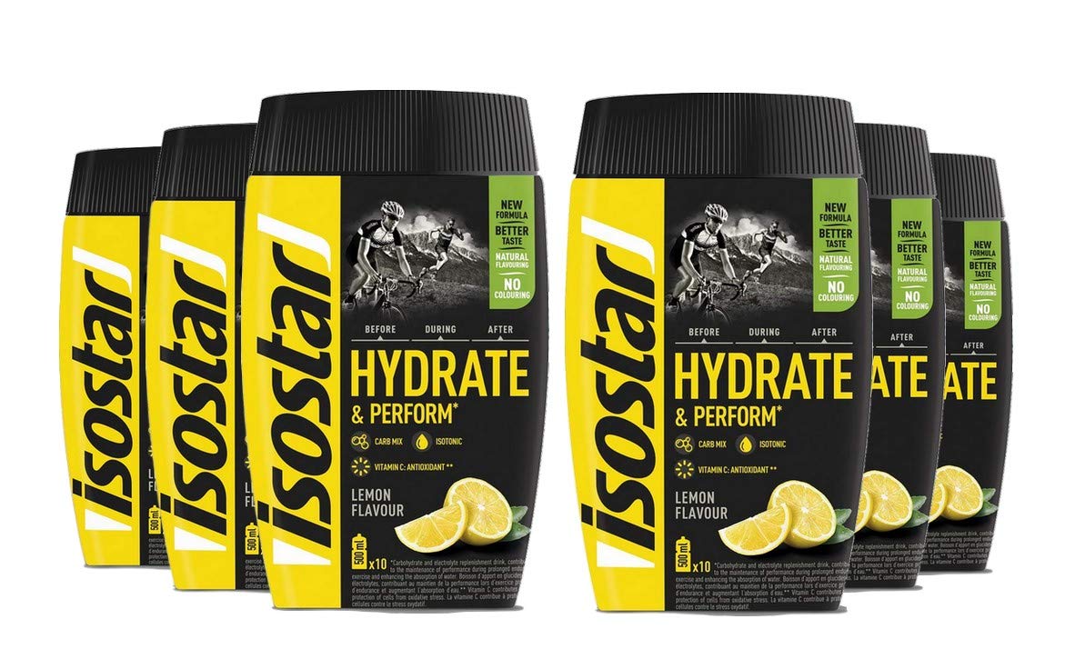 Isostar Hydrate & Perform Zitrone, 6 Dosen a 400g