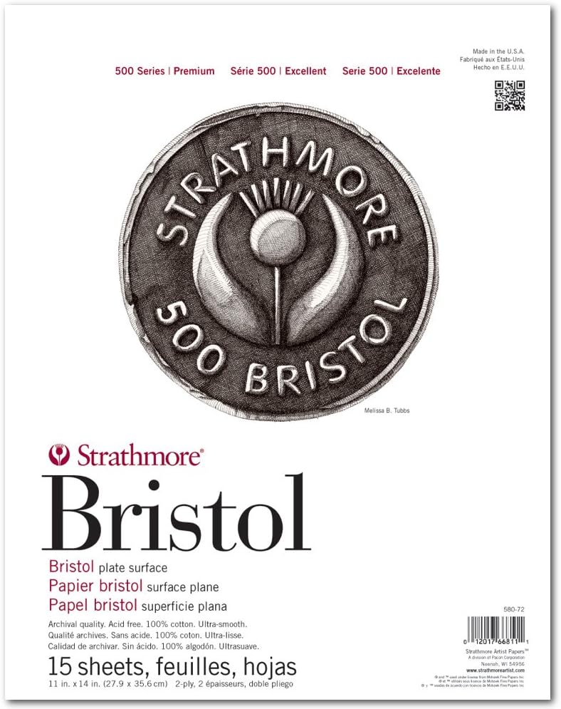 500 Series Bristol, Paper, Plate, 2 Ply, 11x14