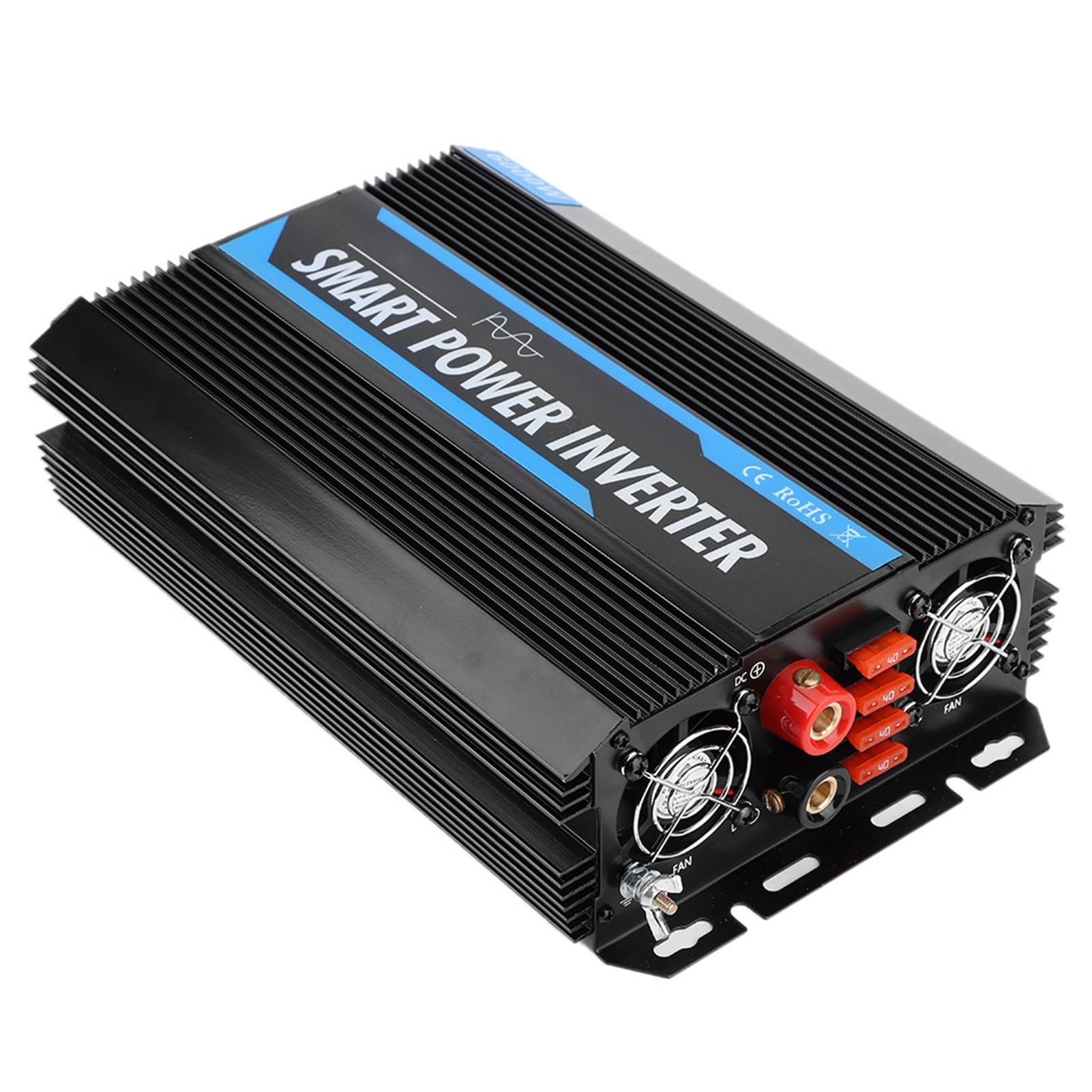 ZJchao do 220 V Czysty Transformator Sinusoidalny 2000 W 12 V do 220 - Uniwersalny Falownik Samochodowy Elektroniki Użytkowej, Wysoka stabilność Dzięki Wentylatorom Chłodzącym i Wyświetlaczowi