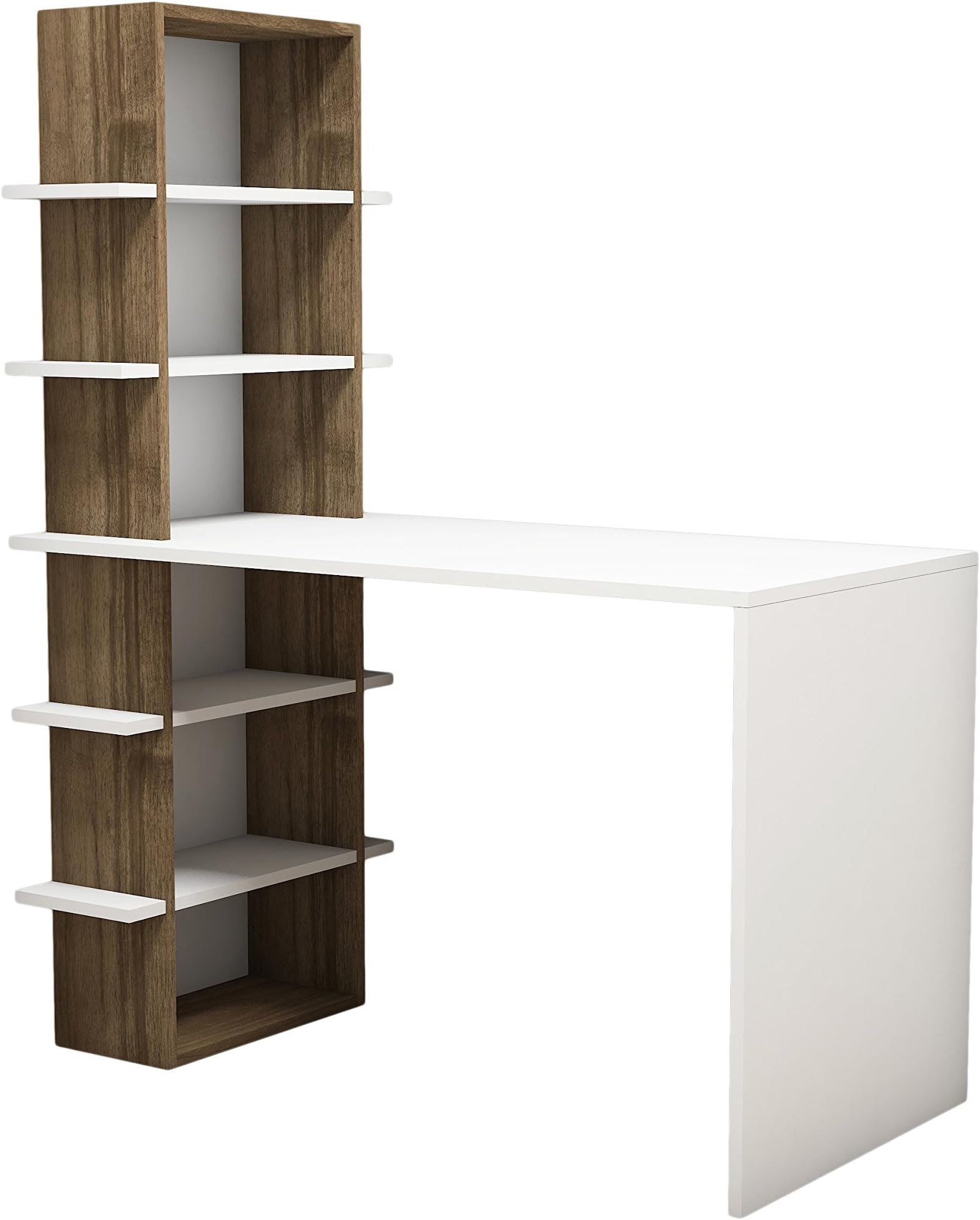 Bravo Home Madelon Studying Desk (Walnut and White)