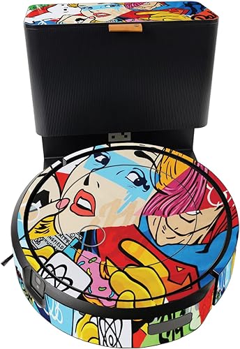 MightySkins Skin compatible con iRobot Roomba j7+ - Cartoon Mania  Funda protectora de vinilo duradera y única  Fácil de aplicar, quitar y cambiar