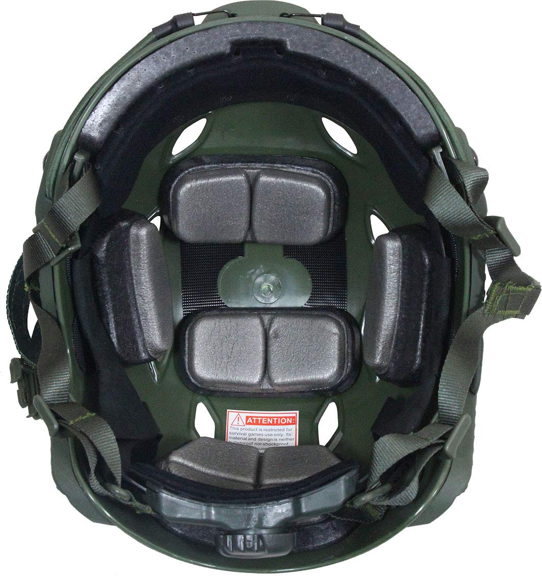 Mil-Tec US Paratrooper Helmet with Rail (Olive)