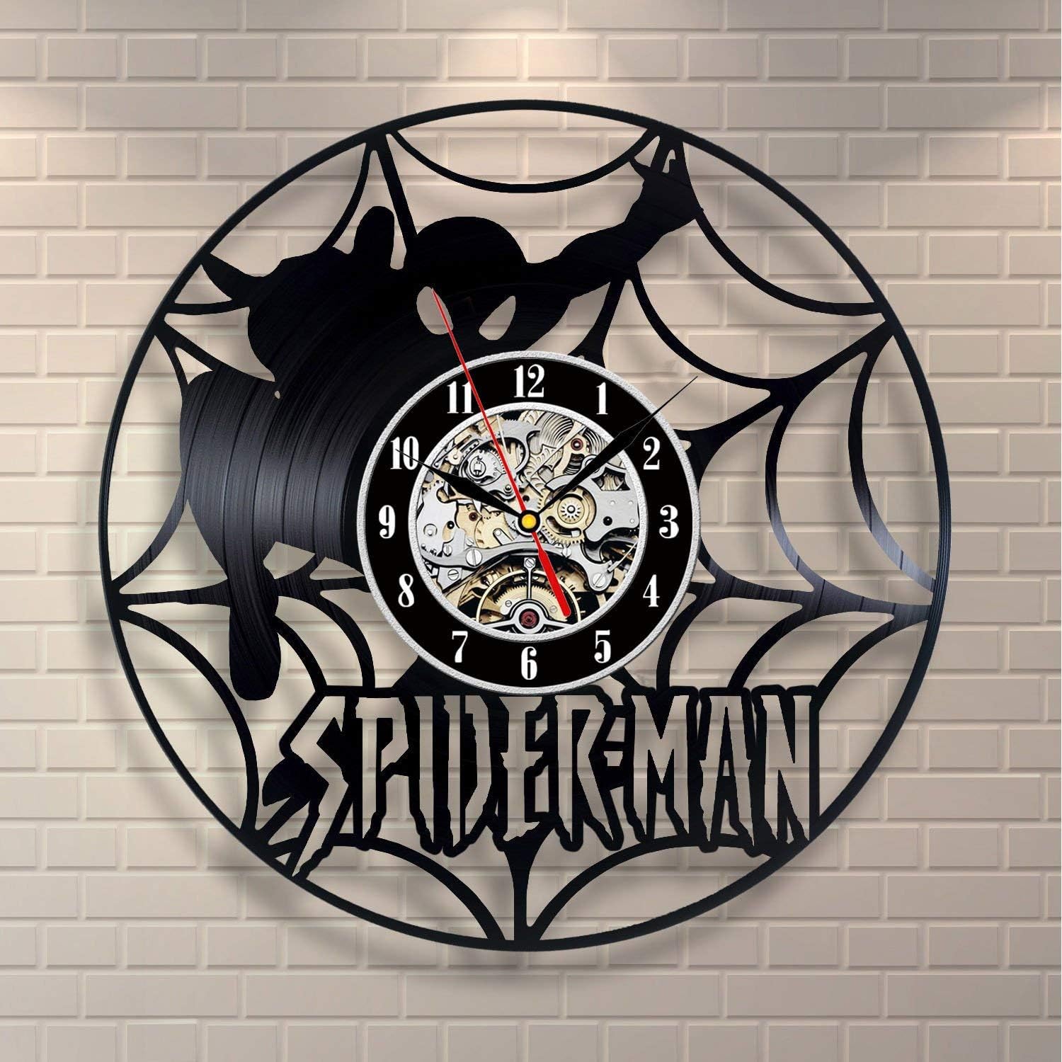 70% Off Discount La Bella Casa Spider-Man Wall Clock Gift for Him and Her Handmade Gift Vintage Gift Unique Gift Moden Gift Birthday for Kids Women Men Her Him Buy 1 get 1 La Bella Casa Spider-Man Wall Clock Gift for Him and Her Handmade Gift Vintage Gift Unique Gift Moden Gift Birthday for Kids Women Men Her Him