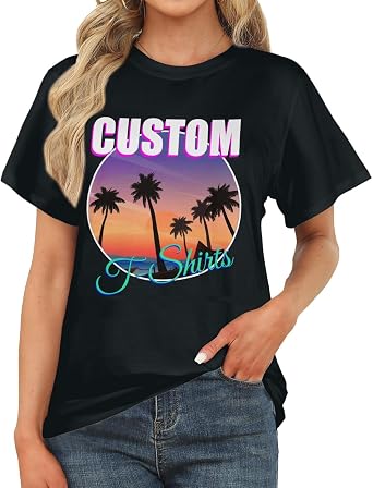 Custom T Shirts for Men Women Customized Tshirt Design Your Own Personalized Shirts
