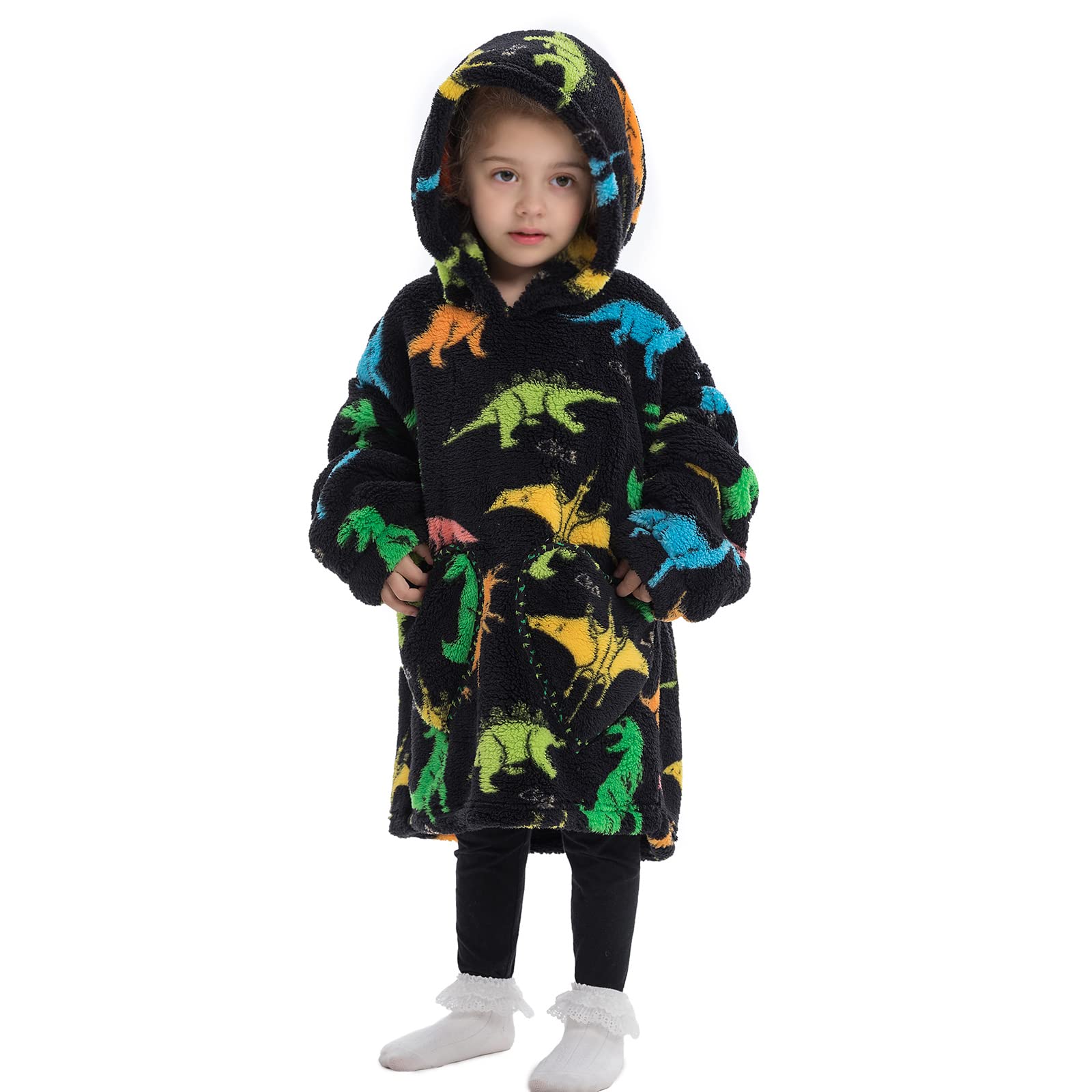 Boys Snuggle Hoodie JOREAY Kids Oversized Blanket Hoodie, Little