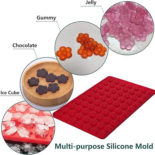 Vista 42 de Mini molde de silicona con forma de corazón, 150 cavidades en forma de corazón, moldes de chocolate para dulces, fondant, gomitas, gelatina, molde