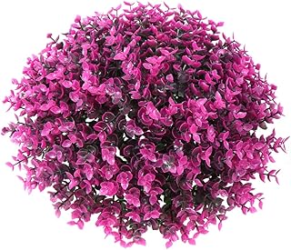 FOMIYES 30cm Artificial Boxwood Topiary Trees Plastic Plants Grass Ball Shaped Faux Plants Ball Decorations for Wedding Party Decor Hotel Front Porch Indoor Outdoor Pink