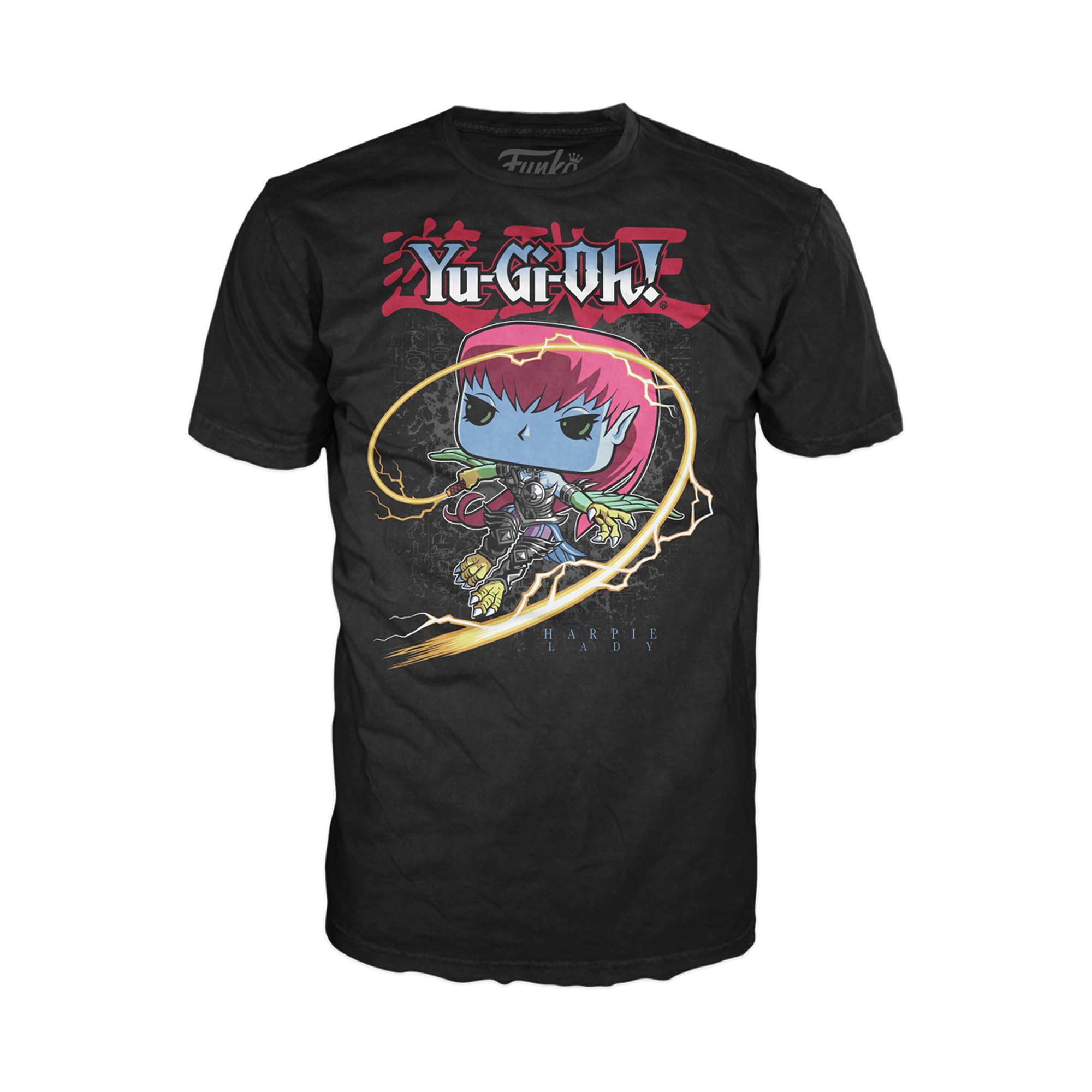 Funko Pop! & tee: YuGiOh - Harpie Lady - Negro - M - Yu-Gi-Oh! - Camiseta, Franela - Ropa con Figura de Vinilo Coleccionable - Idea de Regalo - Juguetes y Camiseta