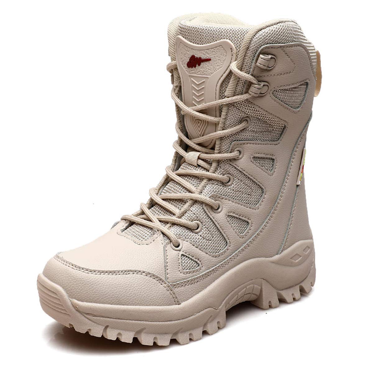 Generico Stivali da Trekking Stringati Tattici Impermeabili Caldi Unisex Scarponi Militari Stivali da Deserto Scarpe Escursionismo a Metà Polpaccio da Esterno