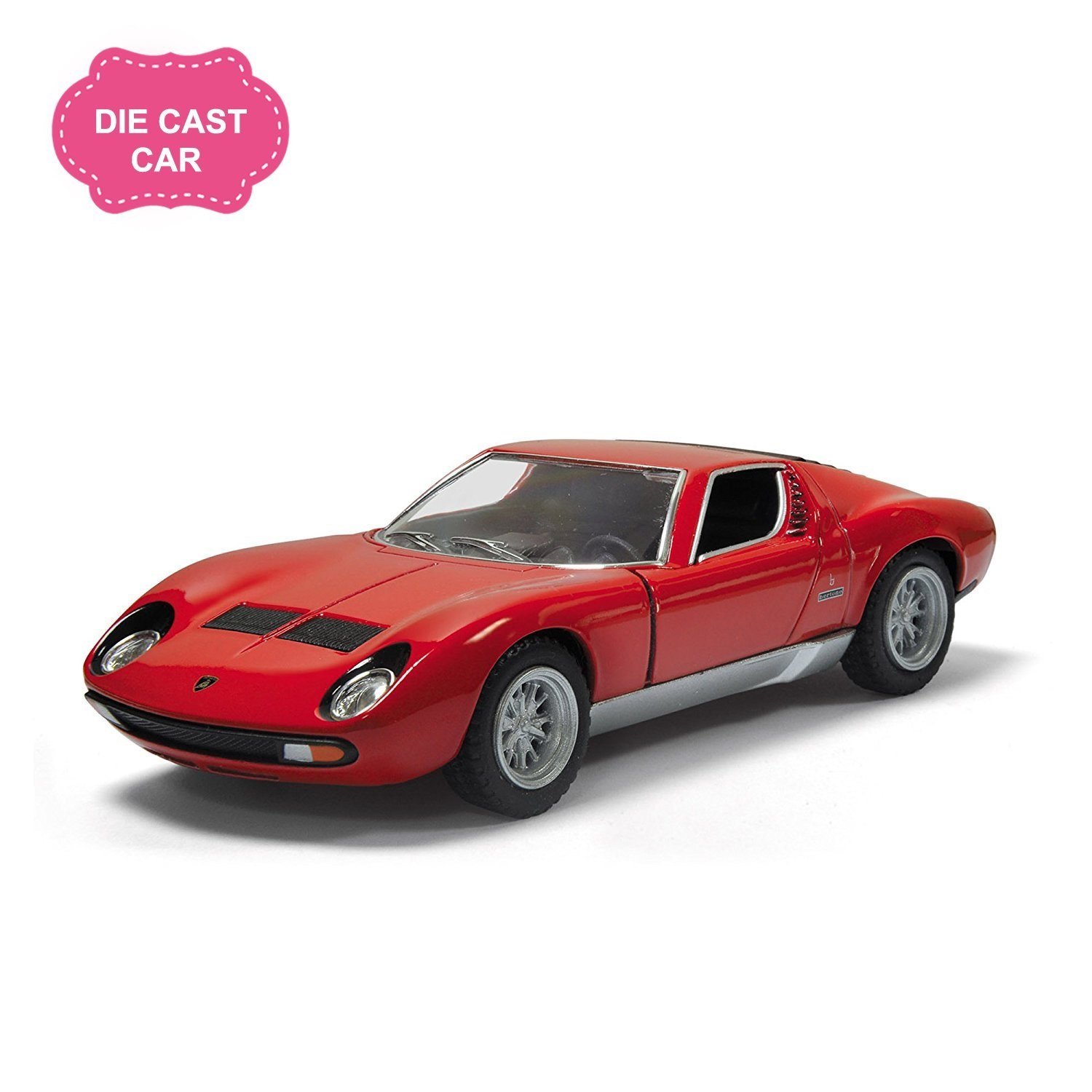 Kinsmart 1971 Lamborghini Miura P400 Sv Die-Cast Car with Openable