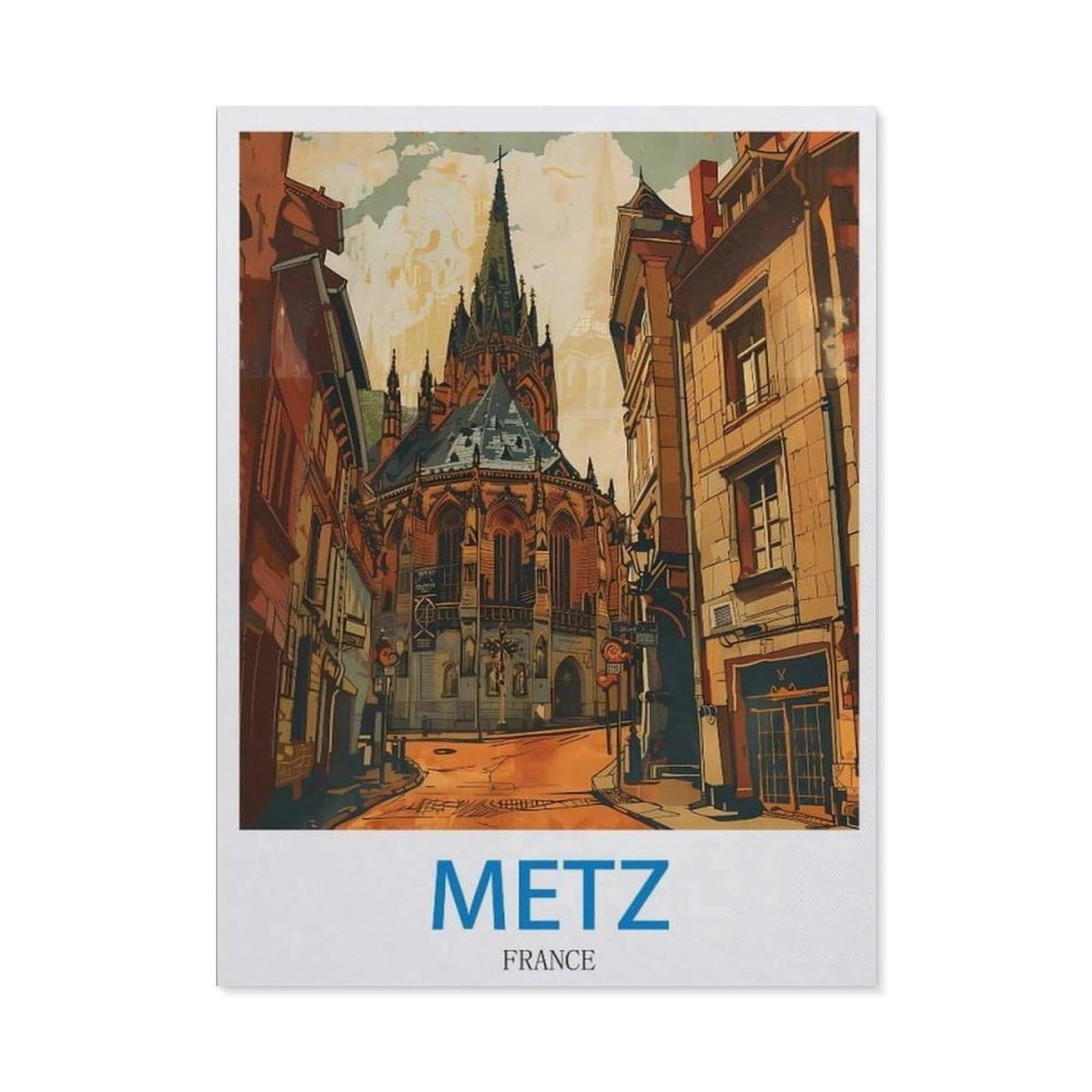 Metz France，Tin Sign Vintage Retro Man Cave Bar Pub Shed Novelty Gift Aluminium Metal Tin Wall Décor Sign(15x30cm）6x12 inch-EC60