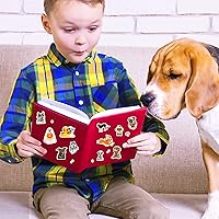 Vista 2 de Calcomanías para cachorros, 650 unidades, lindas calcomanías para cachorros de mascotas para niños, tema de perros de animales para botella de agua