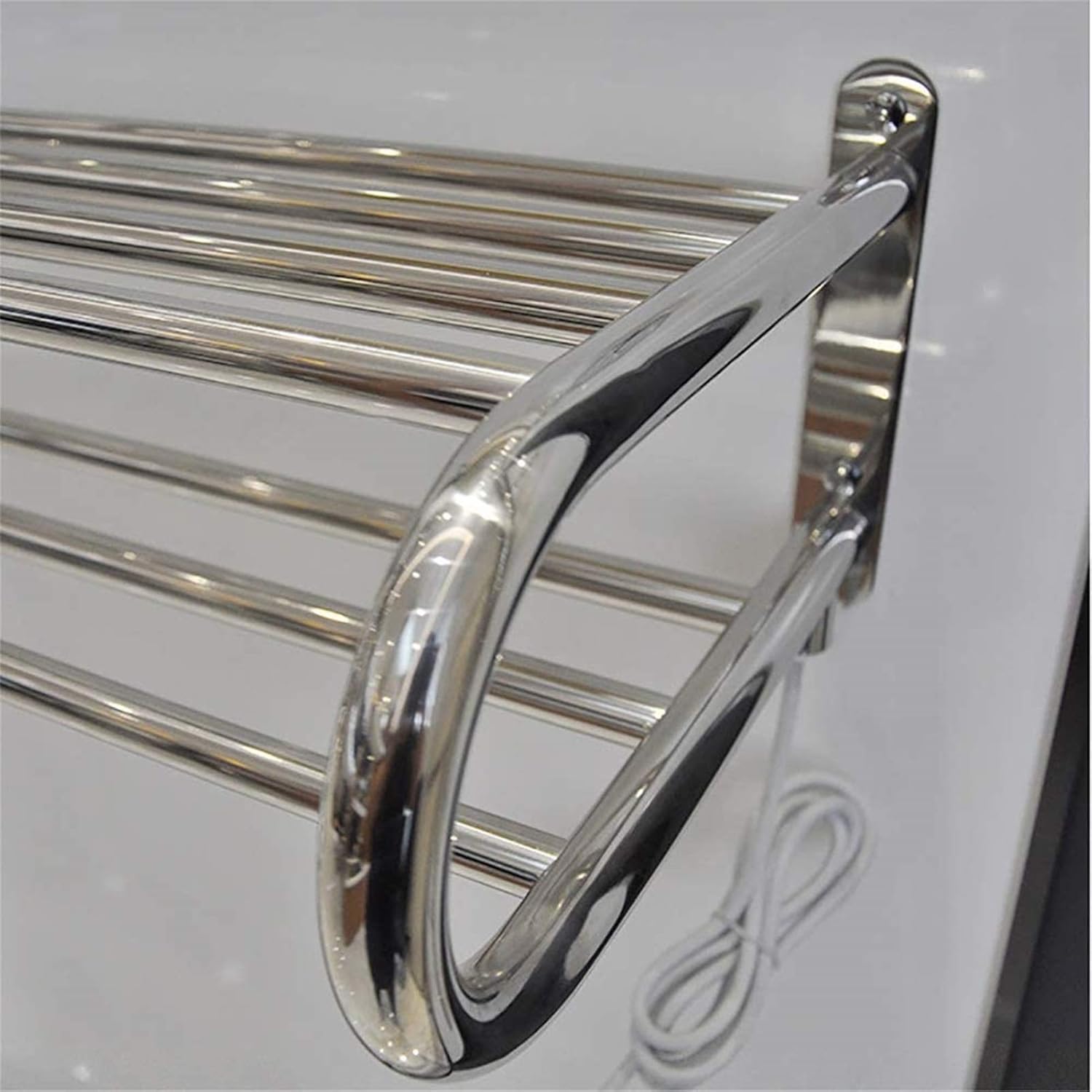 Towel Warmers Bathroom, Electric Towel Rail Straight Stainless Steel Wall Mounted Radiator Home Bathroom Accessories