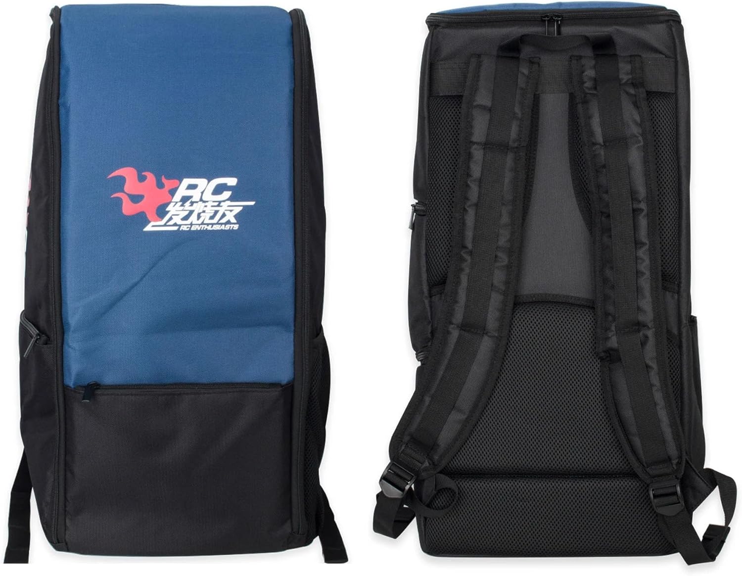 RC Car Bag, Waterproof RC Backpack, RC Car Storage with PP Board Support and Multi Pockets for Tools & Accessories for Axial SCX10 Capra & TRX4 TRX6 1/10 Scale RC Crawler Buggy Monster Truck (Blue)