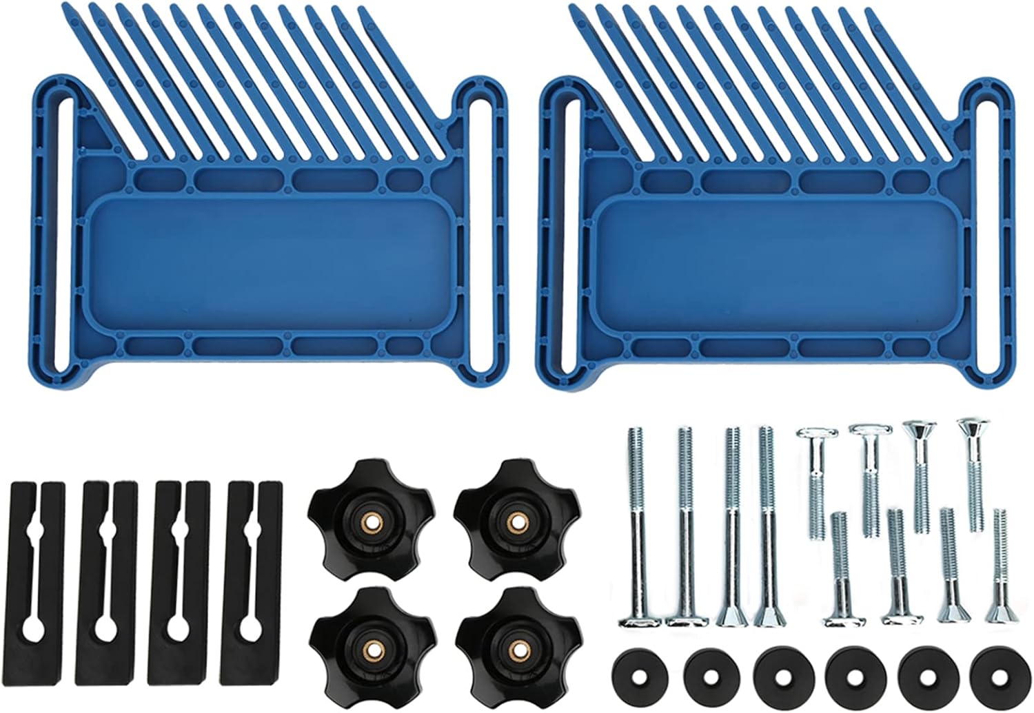 Featherboard for Router Table, 2Pcs Woodworking Board Set for Router Tables Saws Fences Engraving Machine Blue Carpentry Aid, Router Fences