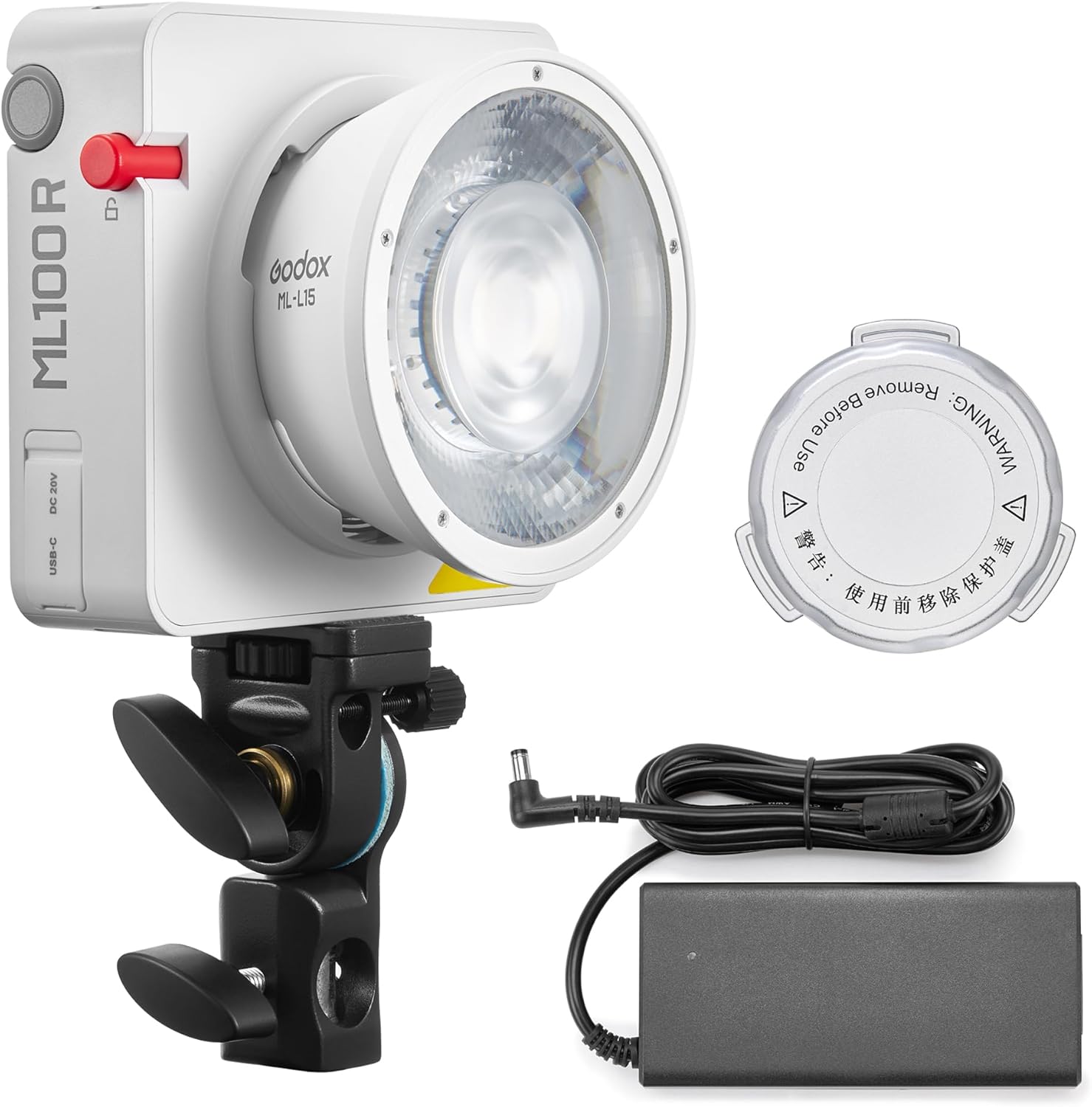 Godox ML100R 110W Portable LED Video Light, Full-Color 1800-10000K, CRI≥95 TLCI≥95, 14 FX Light Effects, Bluetooth App Control for Live Streaming, Interview, Still Life Photography, etc