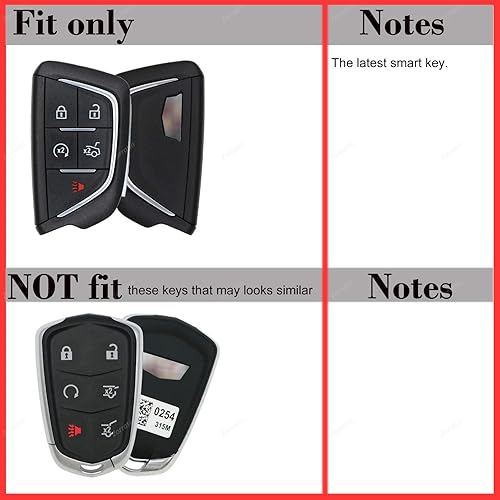 Miniatura 2 de Funda protectora de silicona con 5 botones para Cadillac CT4 CT5 CT6 XTS XT4 XT5 ATS 2020 2021 2022 2023