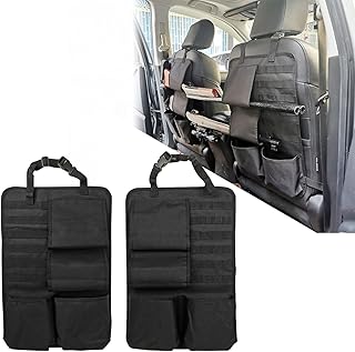 2 Pack Automotive Gun Racks Seat Back Storage and Organizer Vehicle Behind Seat Rifles Holder for F150 Truck Pickup SUV - TAKUMUSU