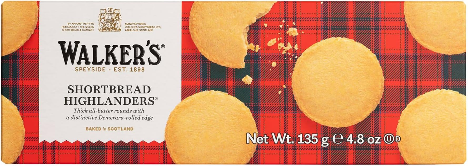 Shortbread Highlanders, All-Butter Shortbread Cookies, 4.8 Oz Box