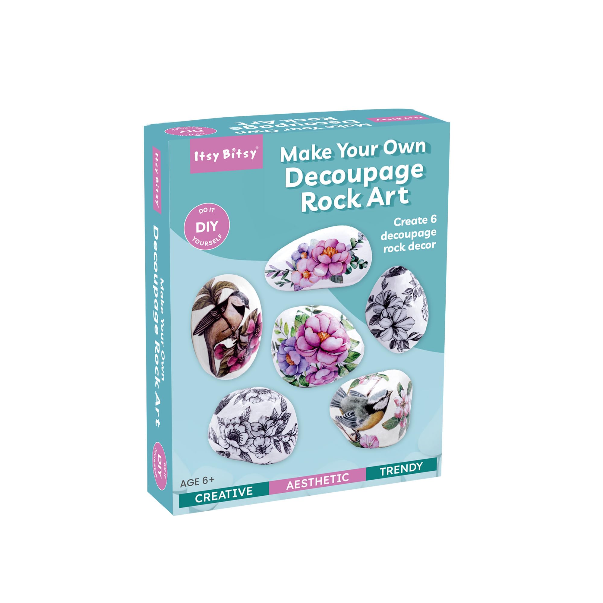 Little Birdie DIY Decoupage Rock Art Kit 1 Box-image-11