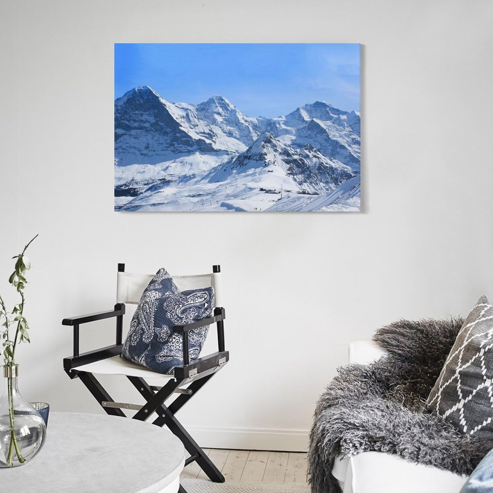 Amazon.co.jp: エベレスト冬雪山雪風景アート 風景有名な絵画 ポスター