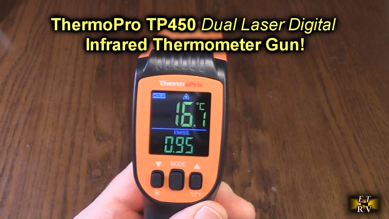 Watch ThermoPro TP450 Dual Laser Digital Infrared Thermometer Gun