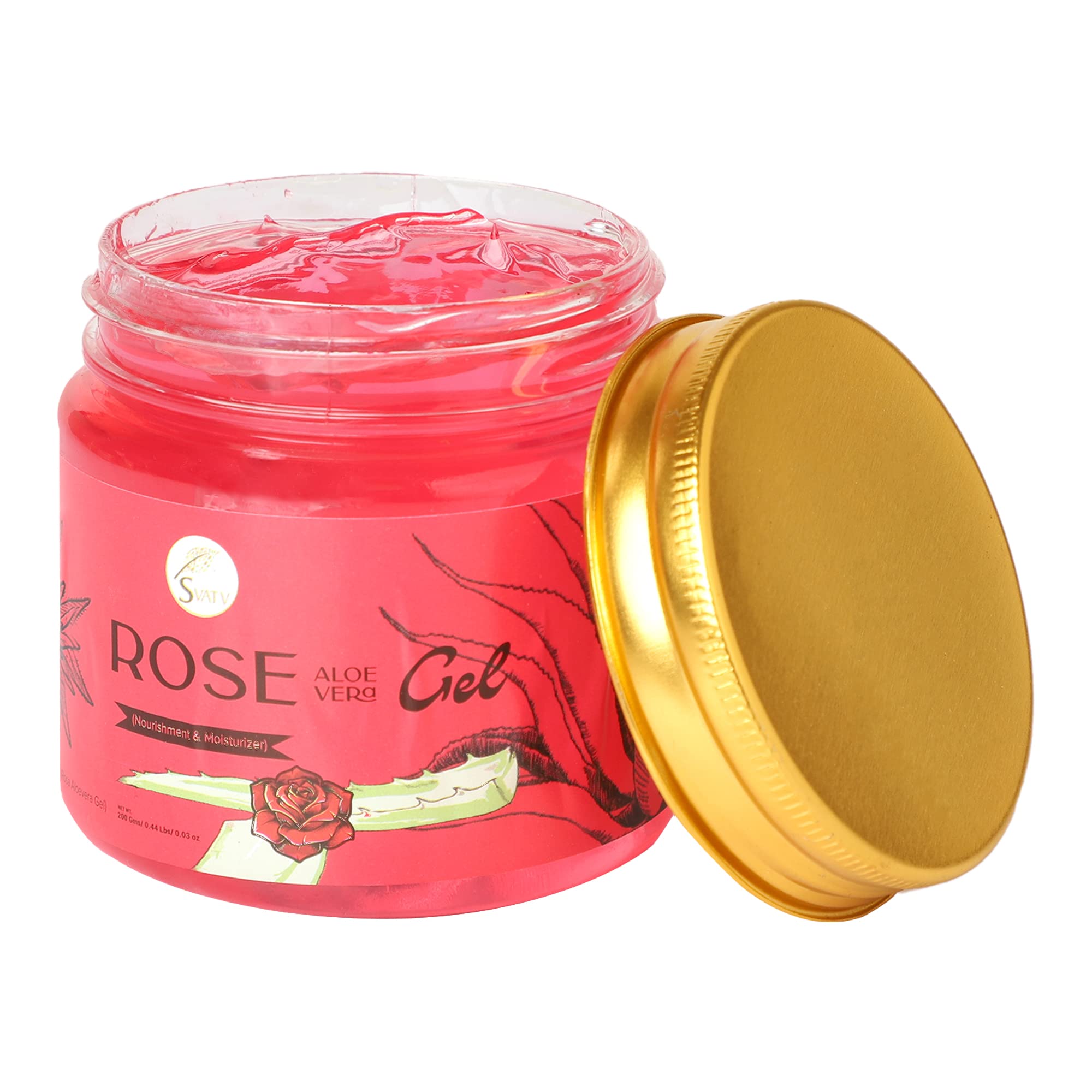 SVATV Rose Aloe Vera Gel, 200 ml (Pack of 1) - Image 4