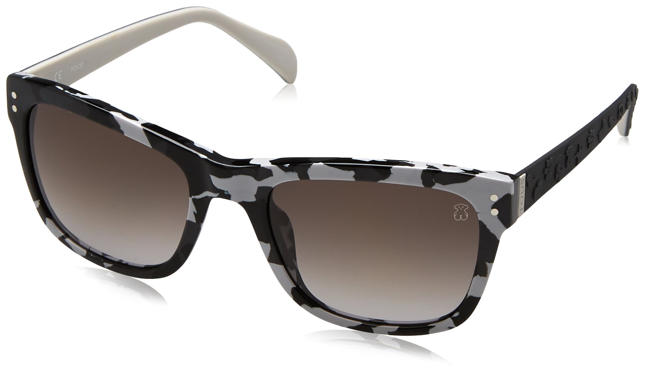 TOUS STO829-5207RG Gafas de Sol, Shiny Grey/Black, 52 para Mujer