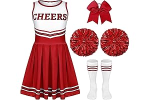 Enthralling Halloween Cheerleader Costume for Young Girls