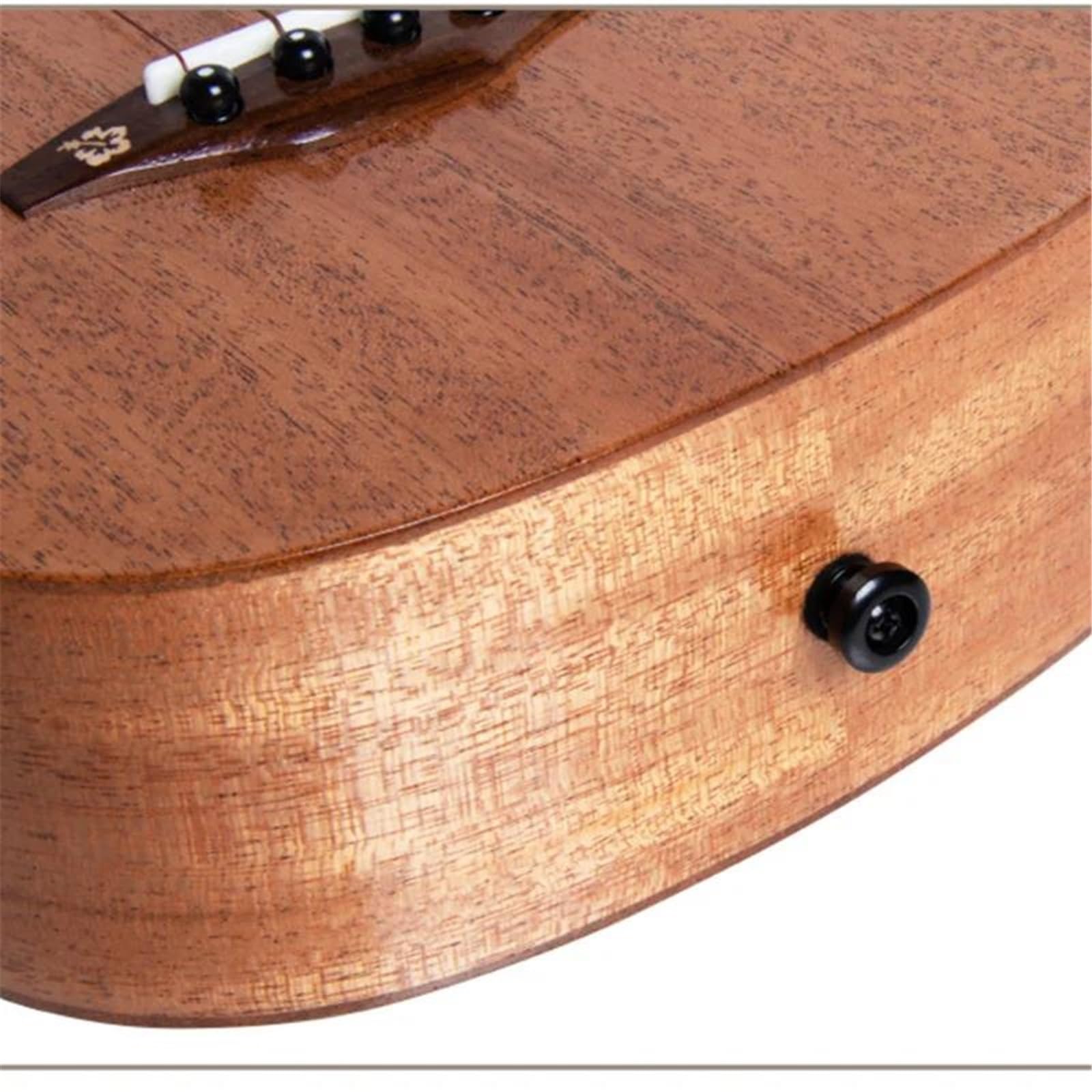 Ukulele dla dorosłych Ukulele 24 26 Cali W Całości Z Litego Mahoniu Mini Elektryczny Sopran Koncert Tenorowa Gitara Akustyczna 4 Struny Ukulele Pickup(A,24inch)