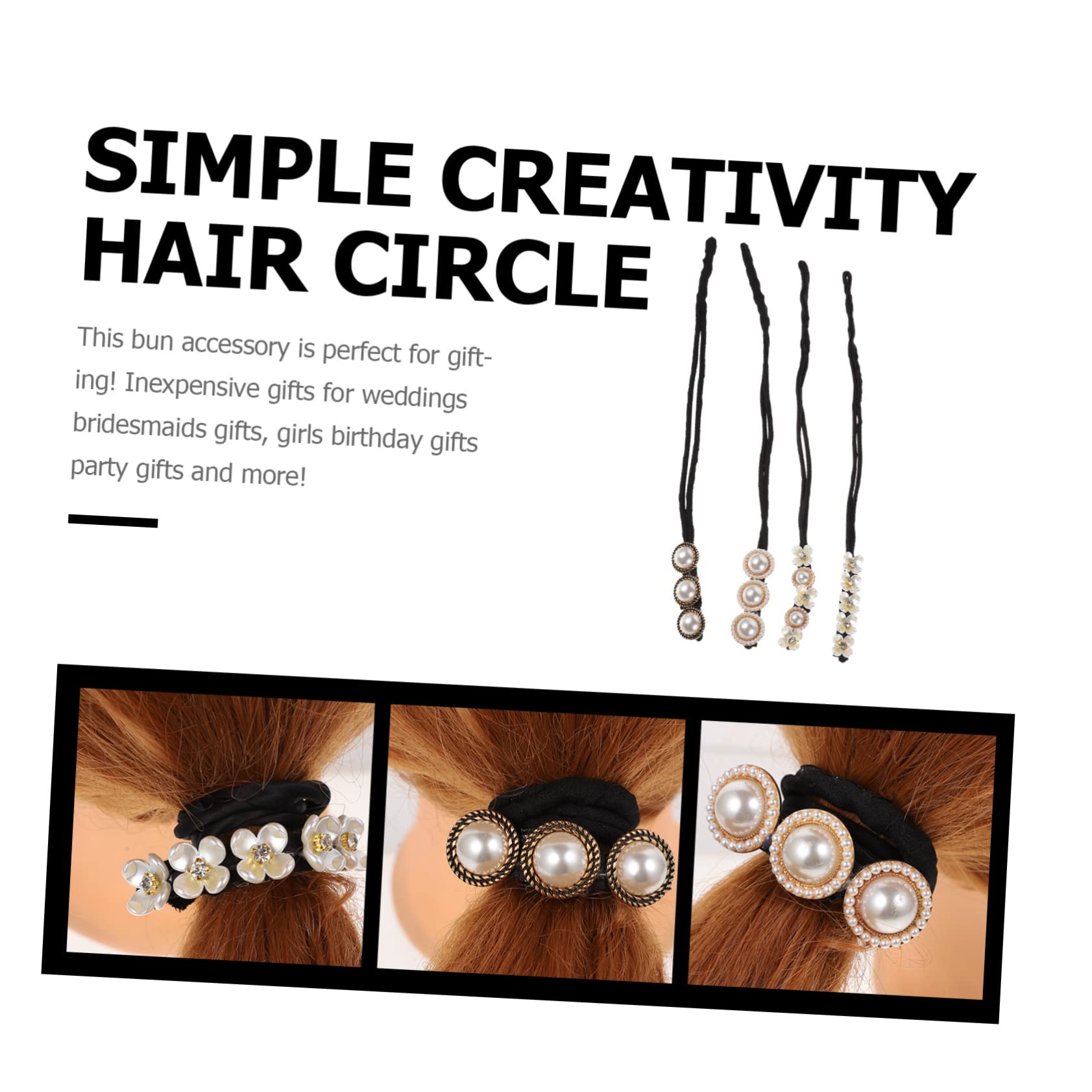 MAGICLULU 3 Sets Haar-donut-dutt-maker Einfach Zu Verwendender Haar-dutt- Zum Stylen Von Haar-dutt-maker-werkzeug 4 Stück * 3
