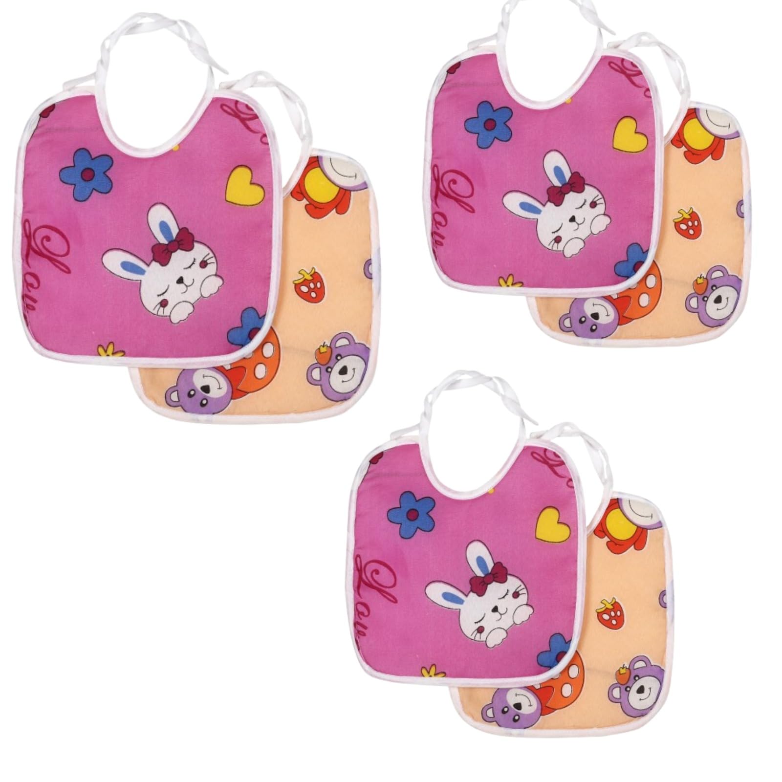 Modern Heados Baby Bib with Cute Cat Design, Cotton, Perfect Print, White Trim-image-43