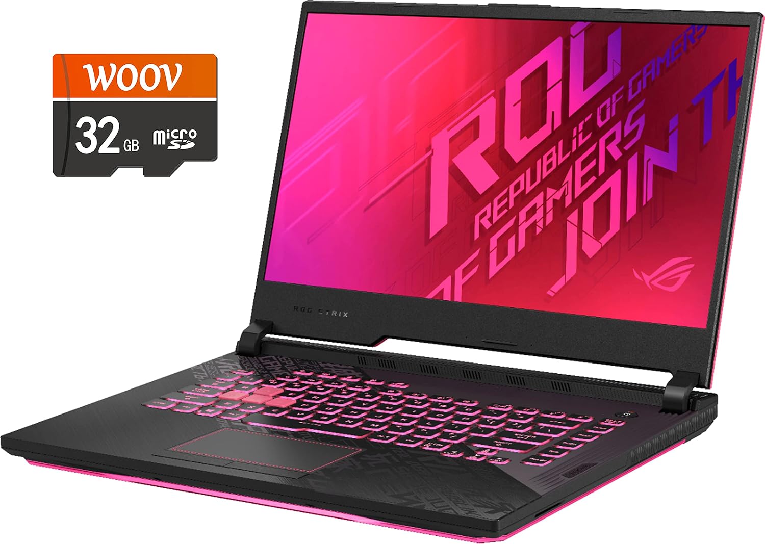 ASUS ROG Strix G15 15.6" FHD 144Hz Gaming Laptop,10th Gen Intel Core i7-10750H 6-Core,NVIDIA_GeForce GTX 1650Ti 4GB, Windows 10, Electro Punk, 8GB RAM | 512GB PCIe SSD