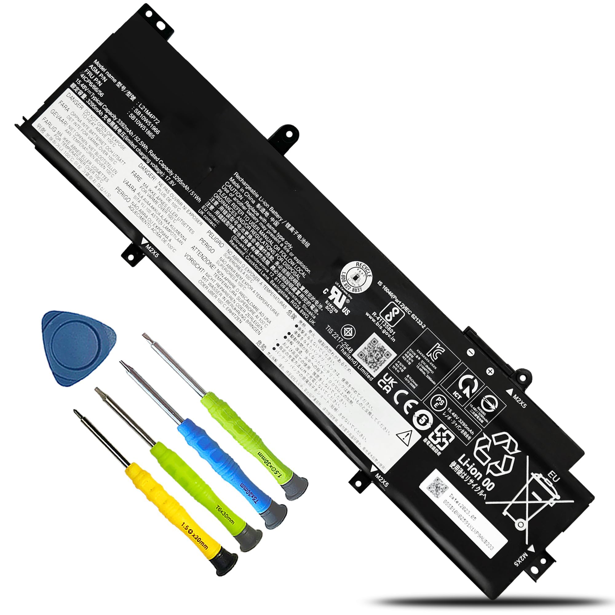 Amazon.com: L21M4P72 L21M4P71 Laptop Battery for Lenovo ThinkPad