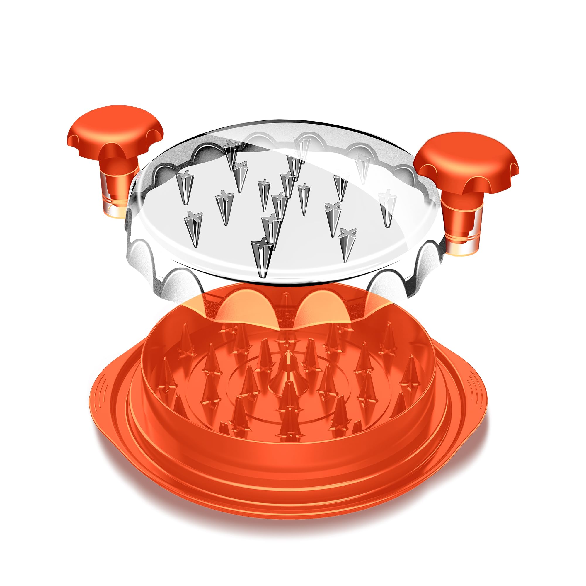 Chicken Shredder, Professional Chicken Breast Shredder Tool Twist, Transparent Lid, Ergonomic Handle, Meat Shredder, Dishwasher Safe, Non-slip Design, Heat Resistant, Bpa Free