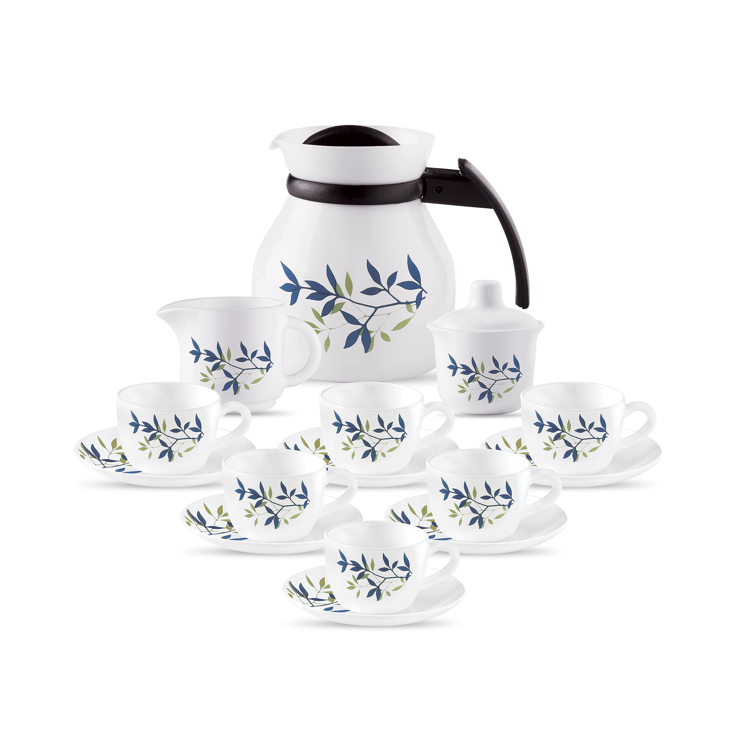 Buy La Opala, Melody Collection, Opal Glass Tea Set 15 pcs, Silken