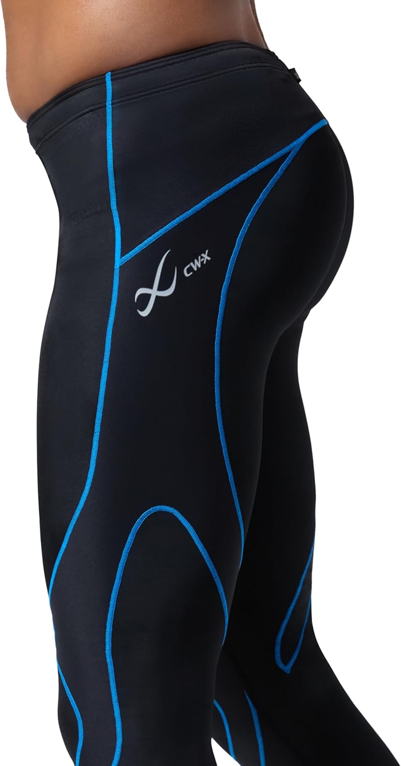 CW-X Men's Stabilyx Joint Support 3/4 Compression Tight, Capri Pants for Running and Recovery