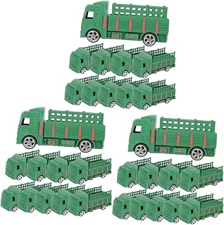 TOYANDONA 30 Peças Rc Tanque Carro Transportador Caminhão De Brinquedo Semi Caminhão Brinquedo Tonka Caminhões Rc Submarino Rc Rastreador Bandejas De Metal Caminhões Rc Decorativos Mini