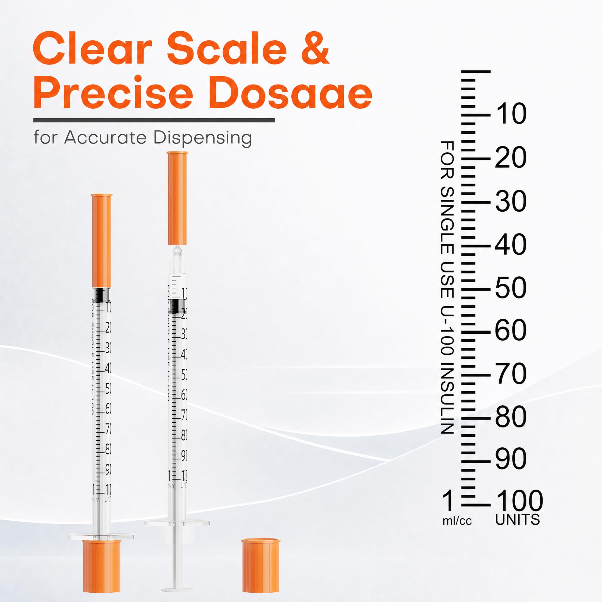 1ML Syringes with 31G 5/16" (8mm) Needle, 20Pack — Amazon image 5