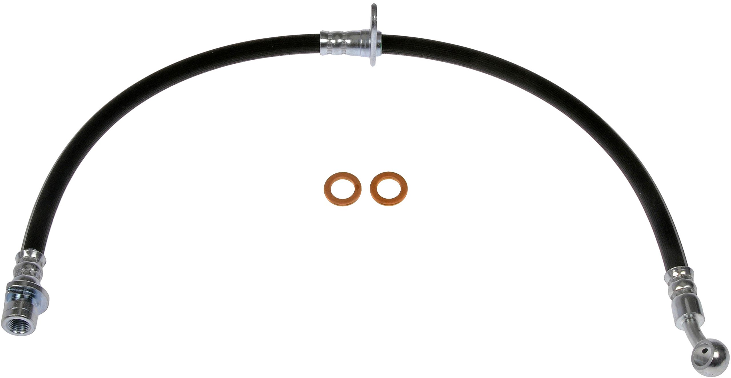 Brake Hose - Brake Hydraulic Hose - Brake Line - This automotive brake hydraulic hose was precision-engineered to match the fit, function and performance of the original brake hose on specific vehicles and positions to ensure safe, long-lasting durability as part of a complete brake repair. - Acura ILX 2022-13, Honda Civic 2014-12 - Dorman H621919 Front Passenger Side Brake Hydraulic Hose Compatible with Select Acura / Honda Models