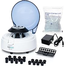 8-Place Mini Centrifuge Set, 7000RPM Benchtop Centrifuge Machine,2 Interchangeable Rotors,0.2mL32 PCR Strips &0.2mL4 PCR 8 Strips, with 500pcs of 2ml Micro-centrifuge Tubes, IN-MPS001