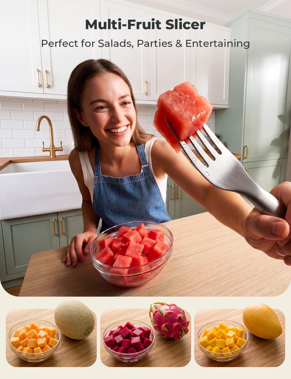 CripsTaste 2 Pack Stainless Steel Watermelon Cutter Slicer Watermelon Fork — Amazon image 5